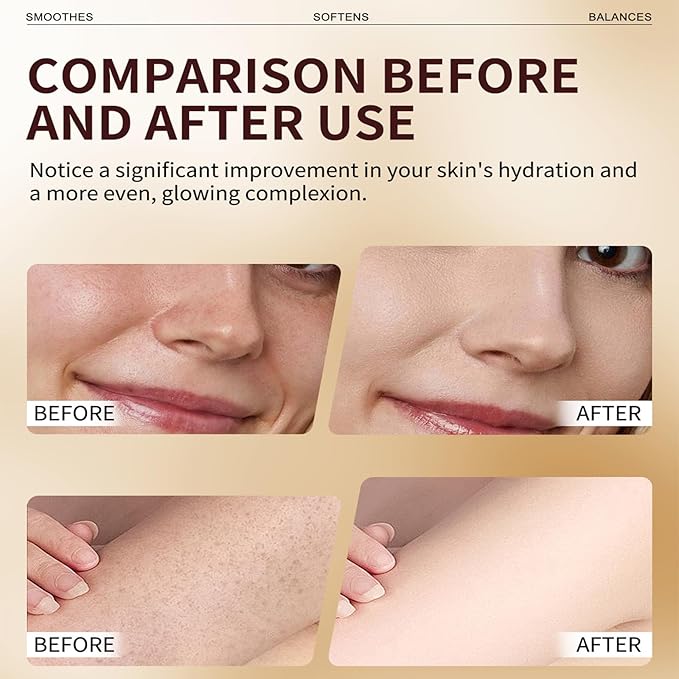 Rice Milk Facial Toner with Rice Extract & Core Protein - Hydrating Milky Toner for Oily/Combination Skin, Deep Moisturizing, Pore & Acne Care (140ml) + 100-Count Fluorescent-Free Cotton Pads