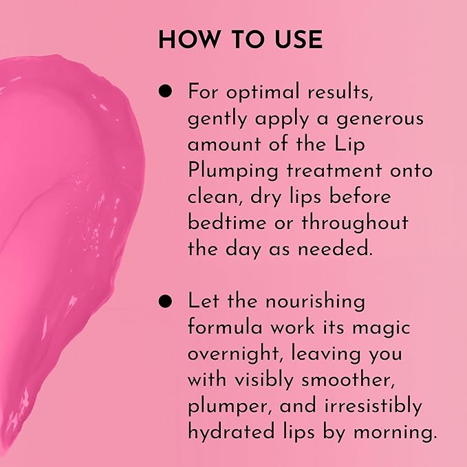 Lawless Women's Forget The Filler Overnight Lip Plumping, Juicy Watermelon, 0.28 Ounce (Pack of 1)