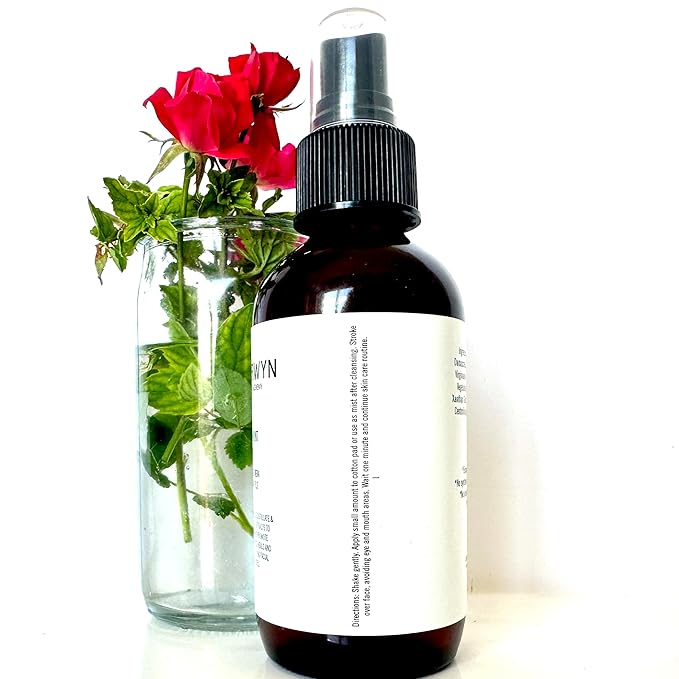 shamarwyn Rose Facial Toner with Aloe Vera & Witch Hazel – Natural-Organic, Pore Refining Formula for Hydrated, Balanced Skin 4oz