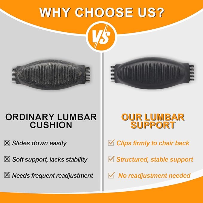 Upgraded Lumbar Support Pad Replacement Compatible with Herman Miller Classic Aeron Chair Size B: Medium