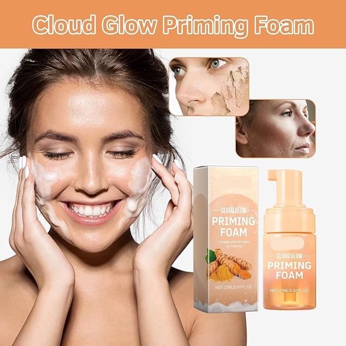 Facial Toner Foam Mousse: Hydrating, Moisturizing, Tightens Skin, Maintains Long-Lasting Fresh Makeup, Creates Smooth Base(3PCS)