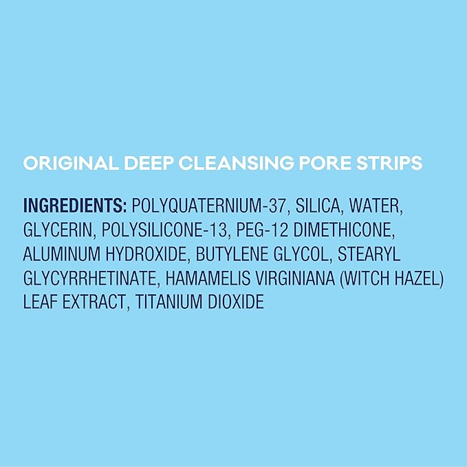 Bioré Original Blackhead Remover Strips, Deep Cleansing Nose Strips With Instant Pore Unclogging, Features C-Bond Technology, Oil-Free, Non-Comedogenic Use, 14 Count