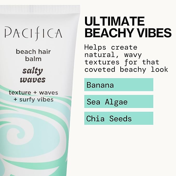 Pacifica, Beach Hair Balm Salty Waves 4 Ounces, 4 Fl Oz
