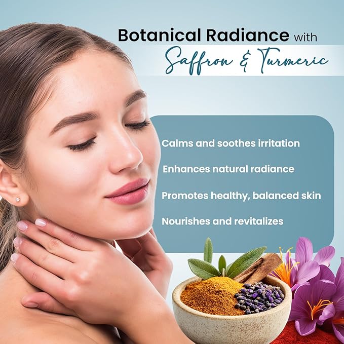 Facial Toner with Saffron & Rose Water | Cleansing, Hydrating, Calming, Brightening | Removes Dirt & Oil | Fights Acne, Clears Pores | Alcohol-Free Toner for a Refreshed, Beautiful Look | 4 oz