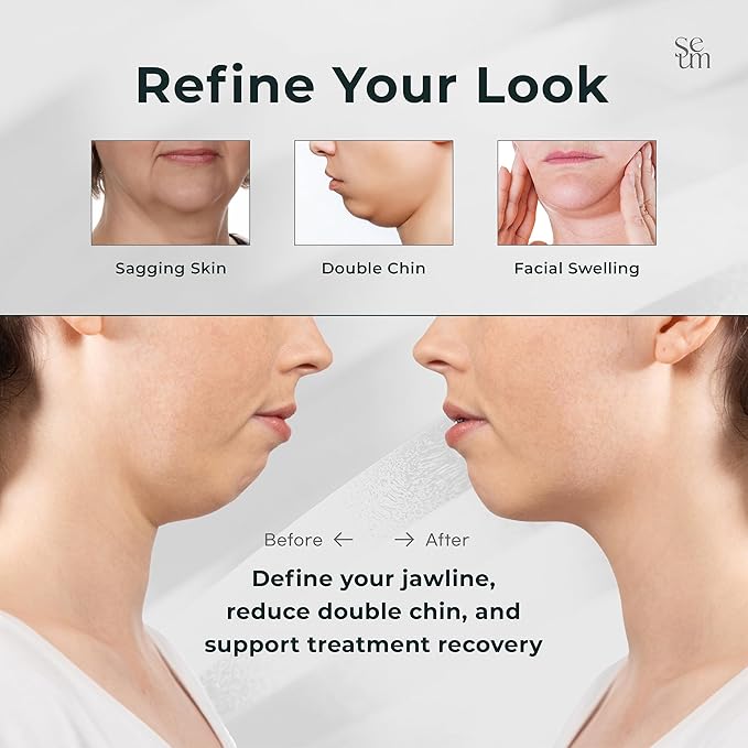 SEUM K-Beauty Korean V Line Lifting Band – Double Chin Strap,Face Lift Device,Jawline Shaper, V Line Lifting Mask,Jaw strap,Chin strap for sleeping,Best Face lifting device,Facelift device
