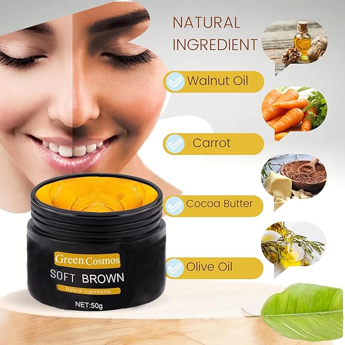 Tanning Gel, Soft Brown Intensive Tanning Gel, Best Self Tanner, Tanning Cream for Outdoor Sun, Achieve Natural Tan Skin, Self Tanning Cream, Tan Bed Cream, (100g)