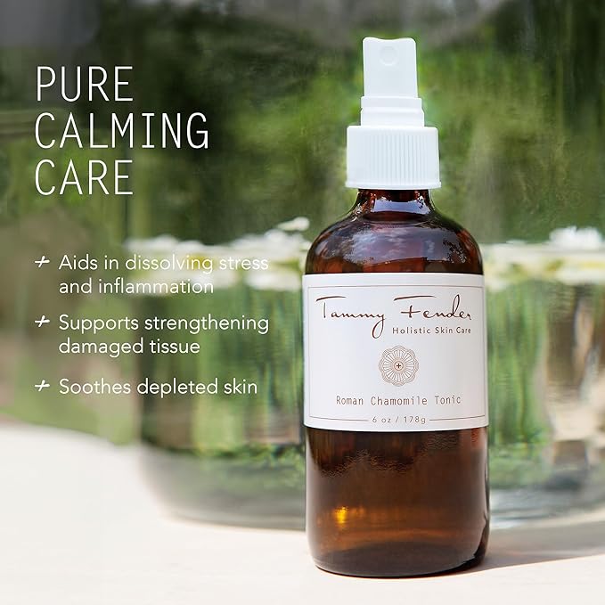 Tammy Fender - Roman Chamomile Tonic Face Toner | Natural, Organic, Cruelty Free, Non-Toxic Skincare | Hydrate, Restore, Calm | Sensitive Skin Safe (6 oz | 178 g)