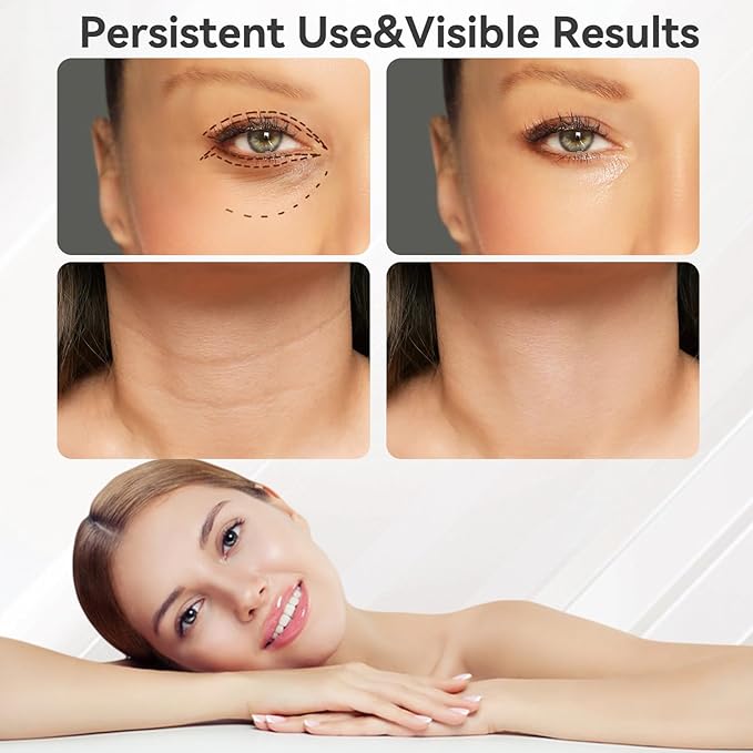 7 Color Facial Neck Device, Portable Facial Massager, Face Sculpting Tool for Skin Care with Vibration, Thermal