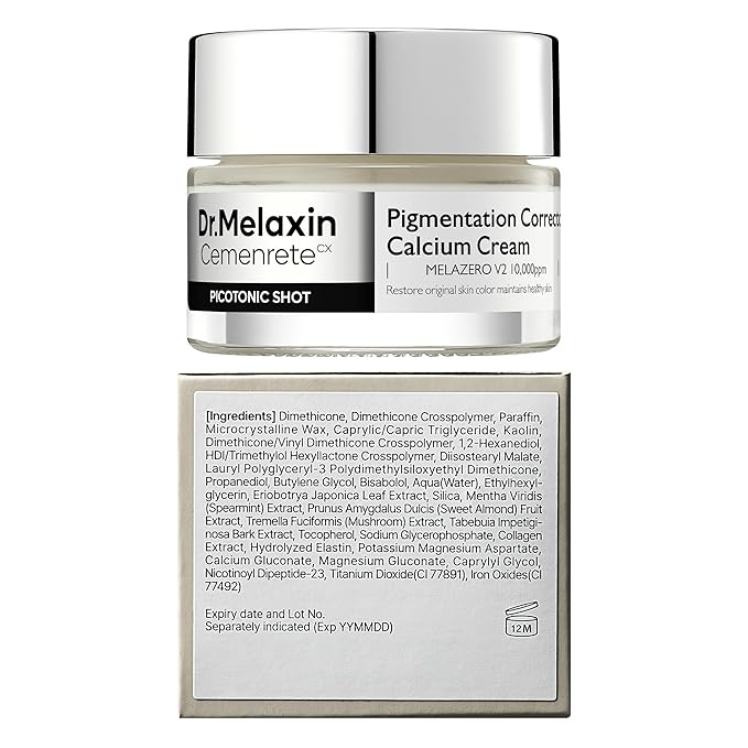 Dr.Melaxin Cemenrete Picotonic Shot Calcium cream for Even Skin Tone & Skin Clarity, 0.88 oz