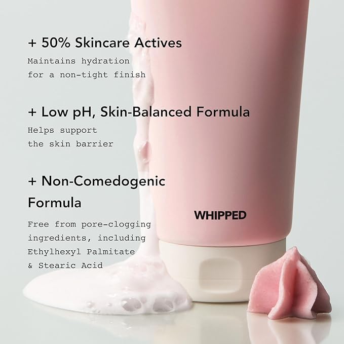 Whipped Korean Skincare Face Wash, Doubles as a Face Mask, Fig Butter, Barrier Care, Hydrating Face Cleanser for All Skin Types, Niacinamide, Hyaluronic Acid, Ceramide