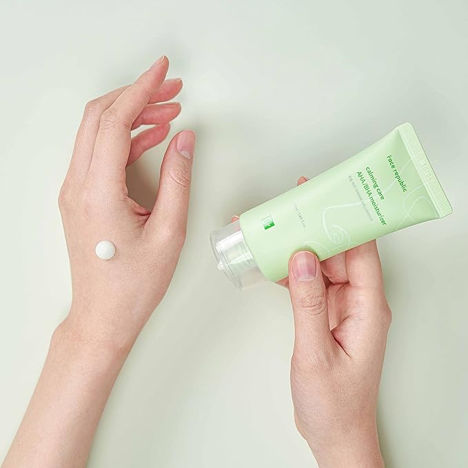 Face Republic Soothe & Protect - Calming Care AHA/BHA Moisturizer + Purity Sun Essence | SPF 50+ Broad Spectrum UV Sunscreen | Vegan Korean Skin care