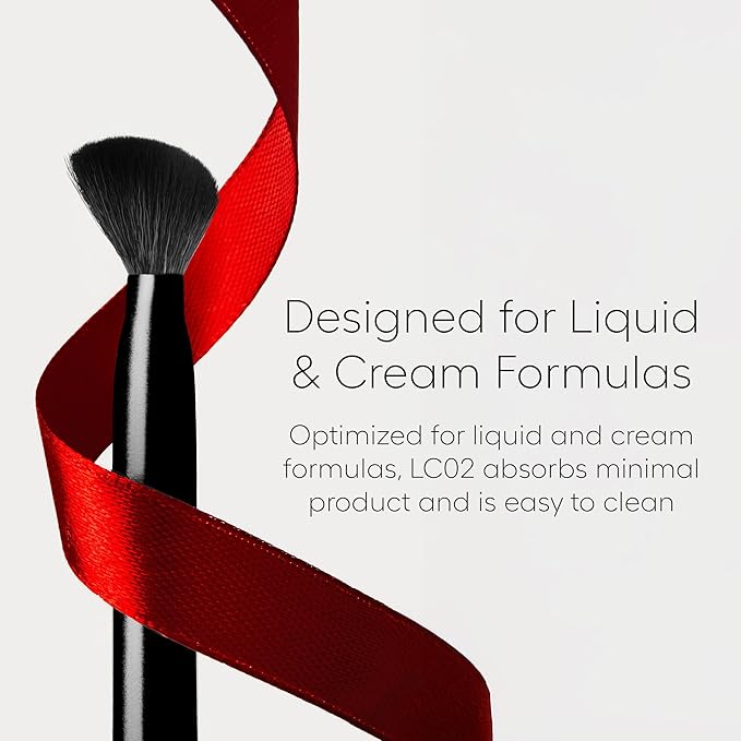 rephr LC 02 Complexion Brush, Synthetic Bristles, Liquid/Cream Blush, Contour & Bronzer Application