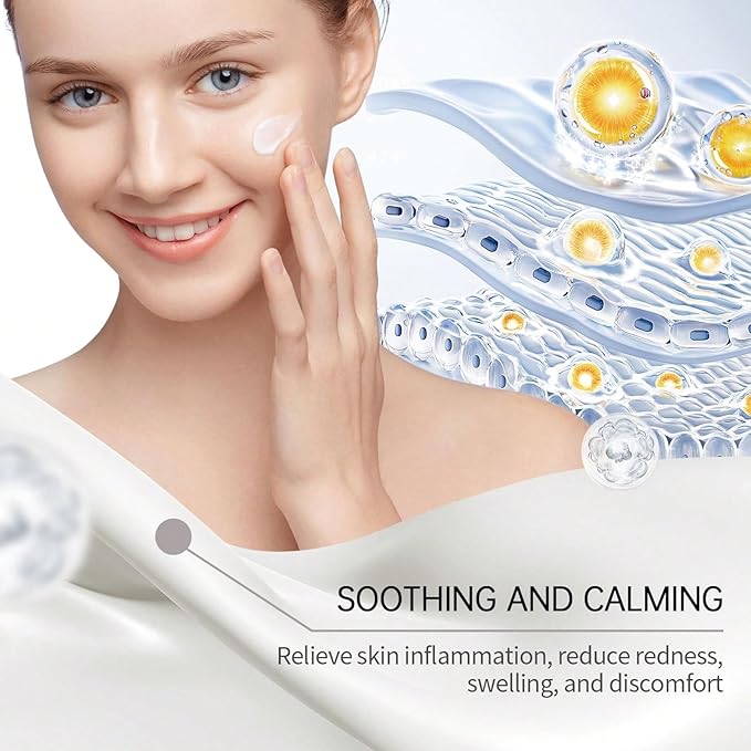 Skin Care Set for Wome's, Acne Soothing And Light Mark Care Sets & Kits, Ginseng Tree Essential Facial Skincare Gift Set With Moisturizing Cream, Cleansing Milk, Essence, Toner
