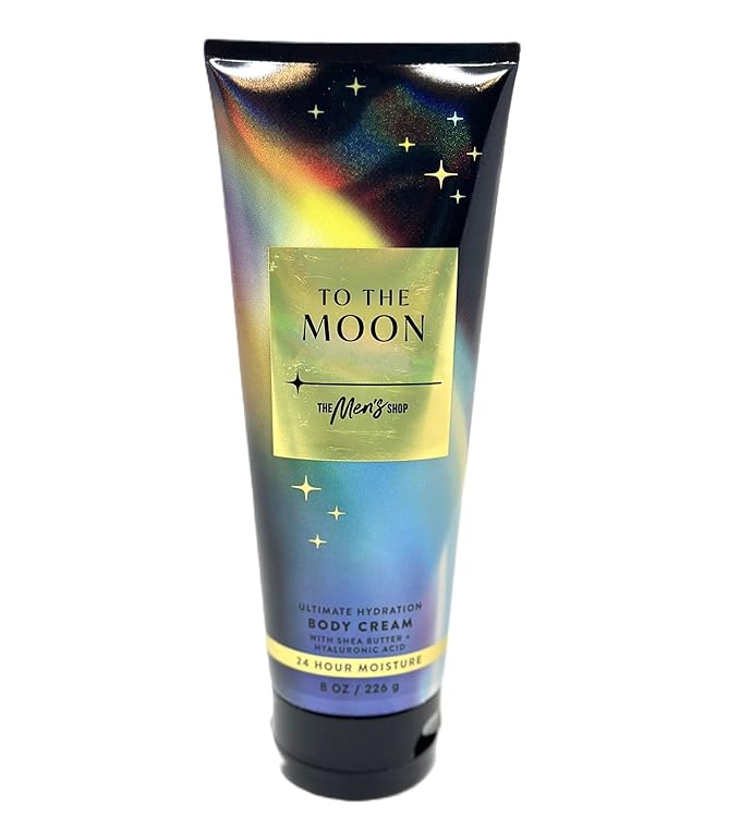 Bath and Body Ultimate Hydration Body Cream For Men's With Shea butter 8 FL OZ (8 OZ, To The Moon)