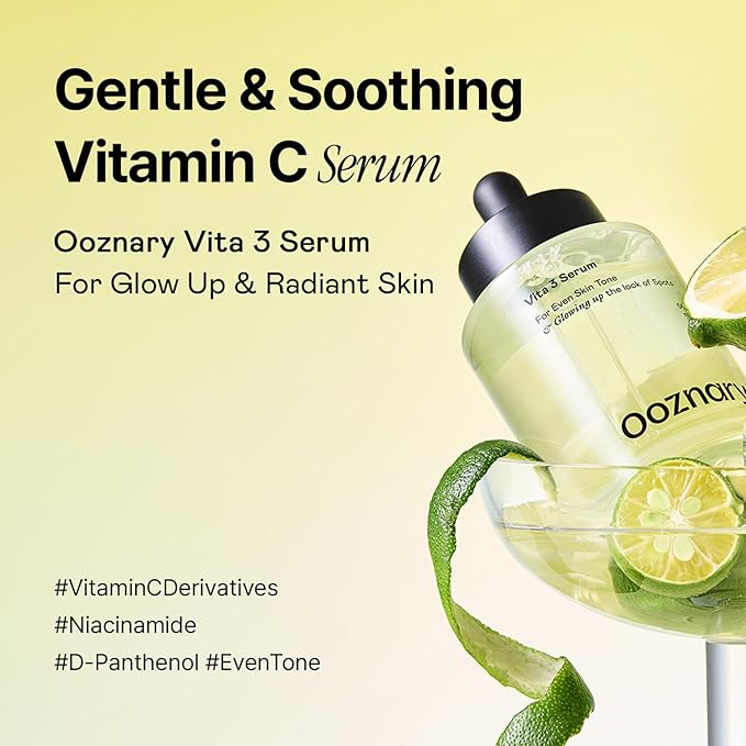 Vita 3 Serum + Toner Set - Vitamin C Derivatives, Niacinamide, Centella for Glow and Extra Hydration 8.45 fl oz l 250ml