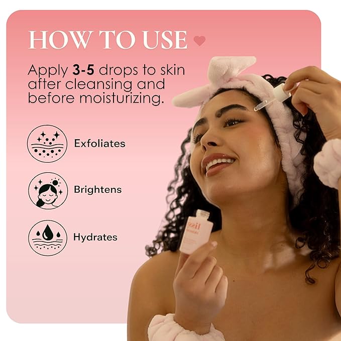 Mandelic Acid Serum Toner Exfoliant | Great For Acne Breakouts, Reduce Redness, Balancing Treatment | Plus Niacinamide, Licorice Root & Hyaluronic Acid, Hydration (Lissy Skincare)