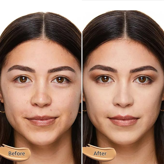 Air Cushion CC Cream - 2-in-1 BB Foundation for Mature Skin, Moisturizing Full-Coverage Concealer with Brightening & Long-Wear Formula to Even Skin Tone (Natural)