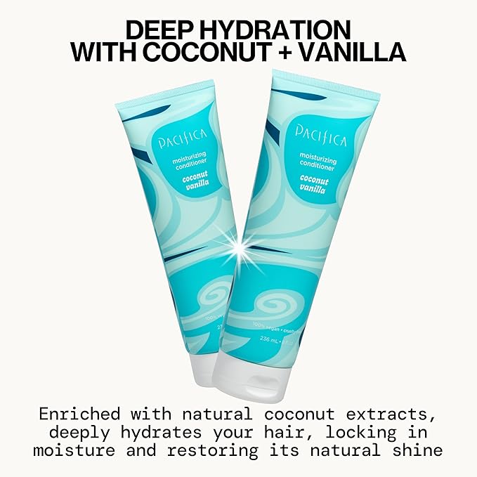 Pacifica Conditioner Moisturizing Coconut Vanilla, 8 Fl Oz