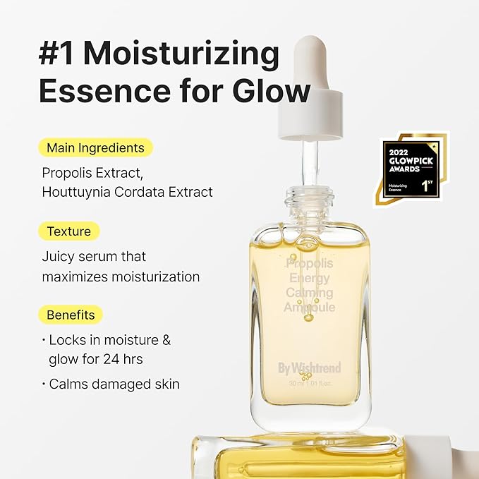 BY WISHTREND Clear N Glow Duo with 5% Mandelic Acid Gentle Exfoliating Toner & Propolis Energy Calming Ampoule for Sensitive Skin, Exfoliation & Hydration Duo