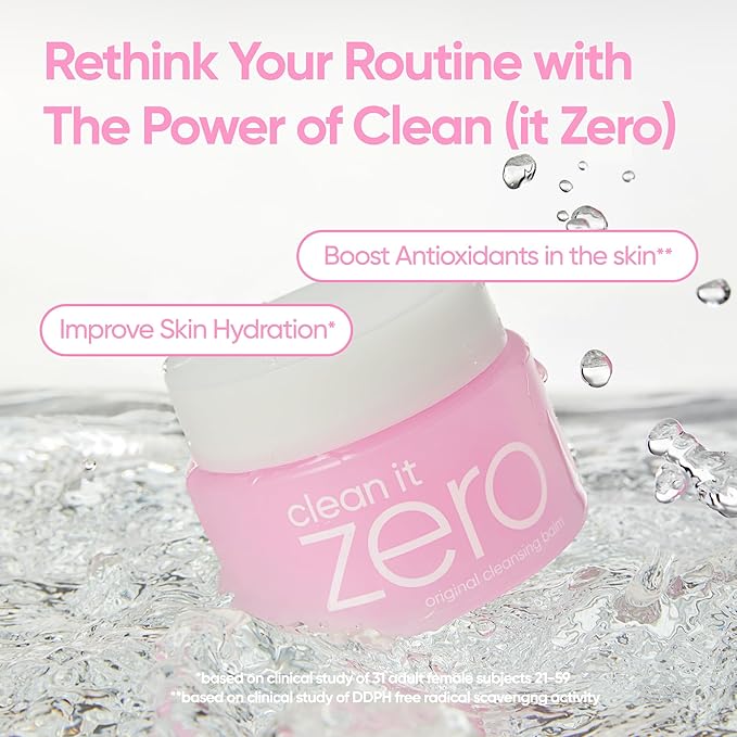 BANILA CO Clean it Zero Original Cleansing Balm | Korean Makeup Remover, Cleansing Oil, Facial Cleanser for All Skin Types | Vegan | Made with Acerola Berry & Vitamin C (100ml / 3.38 fl. oz)