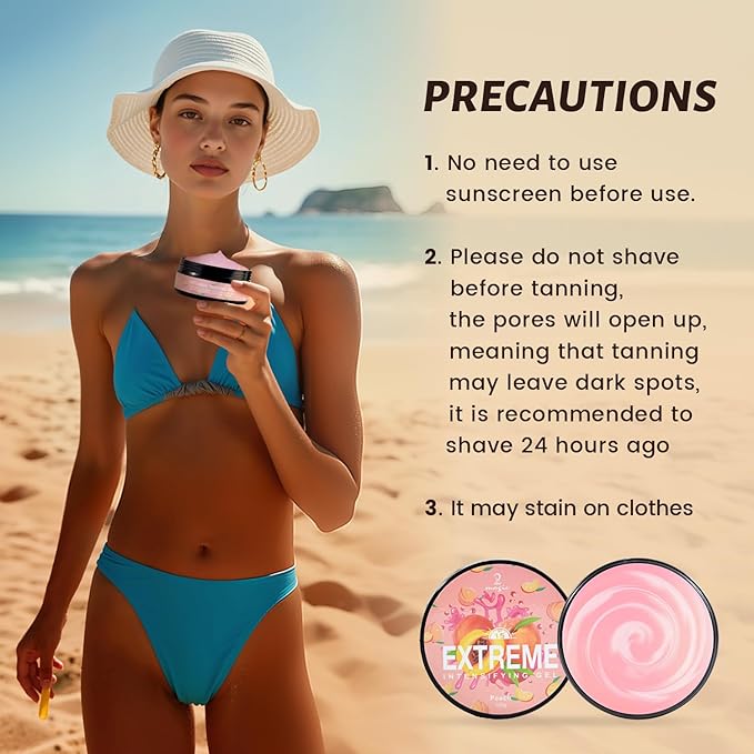 Intensive Tanning Gel,Dark Tan Accelerator Gel for Outdoor Sun & Tanning Beds (pink)