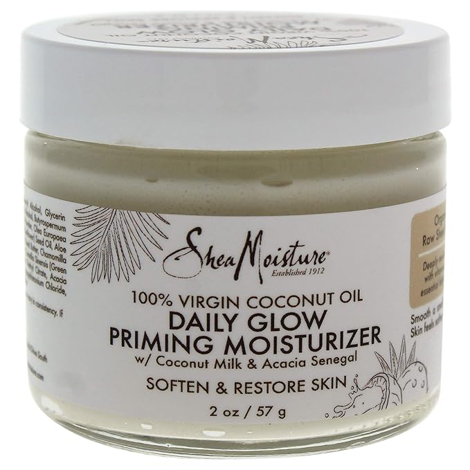 Shea Moisture 100% Virgin Coconut Oil Daily Glow Priming Moisturizer By Shea Moisture for Unisex -Moisturizer, 2 Ounce