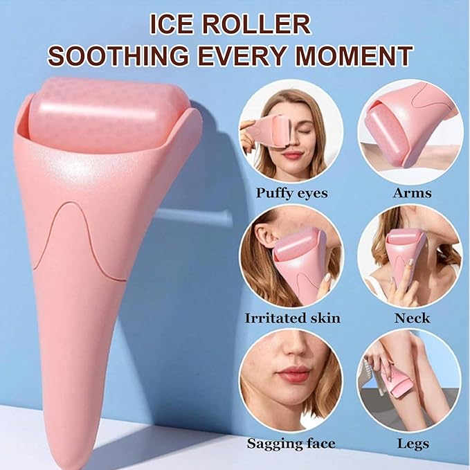 Rice Skincare Set for Women & Girls – Korean Skin Care Set with Rice Cleanser, Toner, Serum, Face Cream, Eye Cream, Sunscreen, Ice Roller, Headband & Card – Moisturizing & Skin Barrier Support (9PCS)