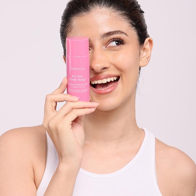 Dermala Do Your Tone Thing Balancing Toner | pH Balanced Solution PHA Oil Controlling Facial Toner for Blemish Prone Skin | Gentle Exfoliation Calms Hydrates Moisturizes for All Skin Types | 3 fl oz