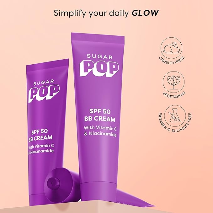 SPF 50 BB Cream with Vitamin C & Niacinamide | Matte Finish | Lightweight | 30gm