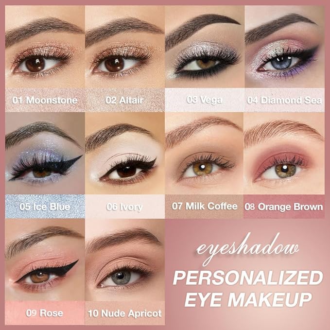 Single Cream Eyeshadow,Ivory Matte Eye shadow Pallette,Waterproof&Long Lasting Mini Eyeshadow,Soft Matte Eye Makeup,Vegan & Cruelty-Free Eye shadow for Brown Blue Green Eyes #06