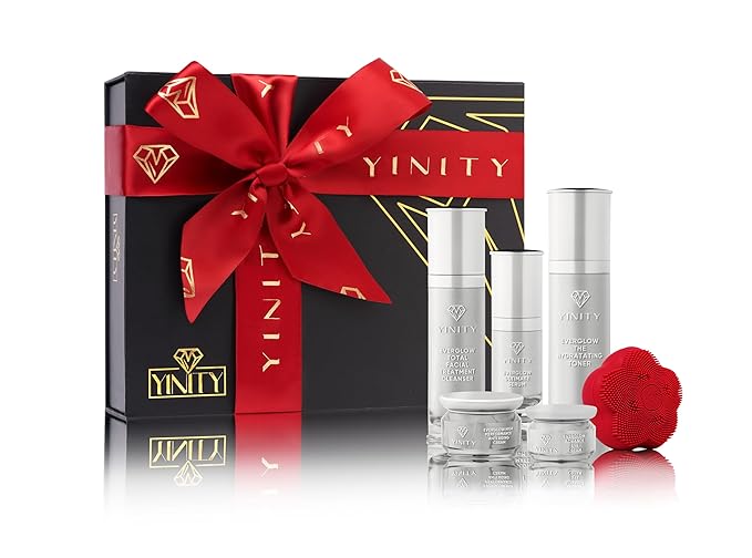 6-Step Korean Anti-Aging Skincare Set + Sonic Brush | Retinol, Vitamin C, Collagen, Snail Mucin | Mother's Day Gift for Women | Complete Facial Routine System