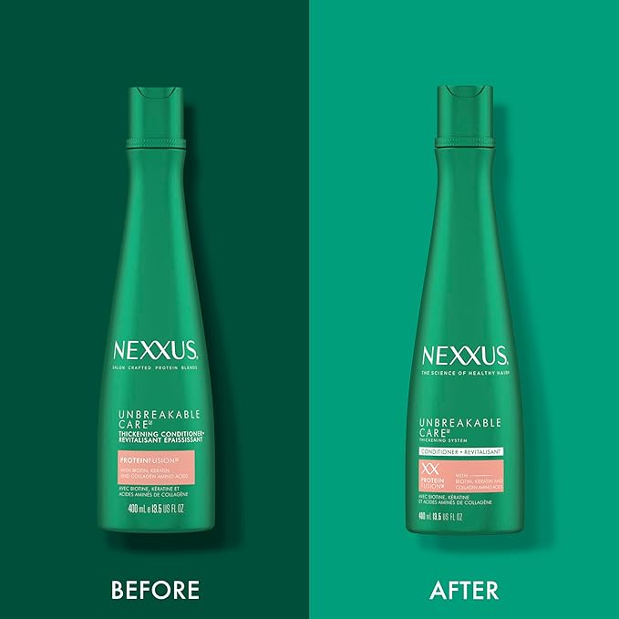 Nexxus Unbreakable Anti Breakage Conditioner for Strengthening for Fine and Thin Hair Hair Care Powered by DURAPLEX FORITIFIER Technology with Thickening Complex 13.5
