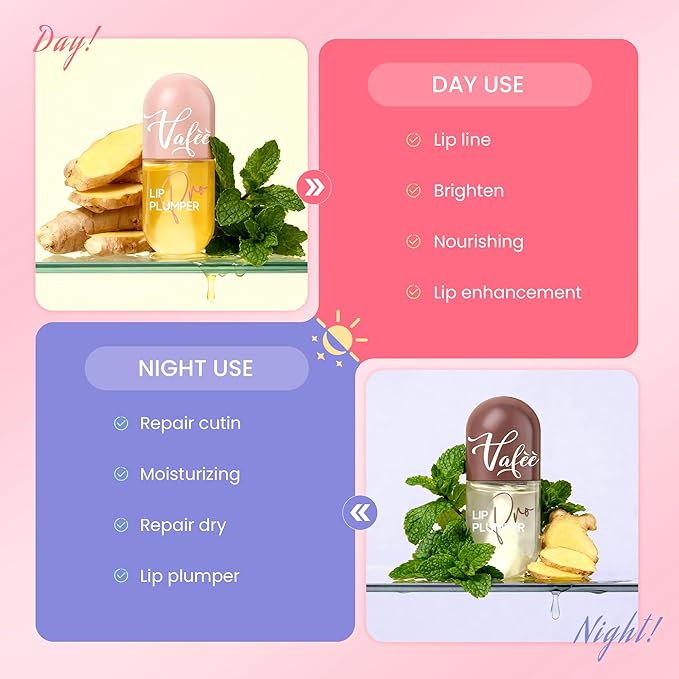 Lip Plumper by Vafee, Natural Lip Plumper and Lip Care Serum, Lip Enhancer for Fuller, Lip Mask, Beautiful Fuller, Hydrating & Reduce Fine Lines (A-02#PLUS Yellow) (A-02#PLUS Yellow)