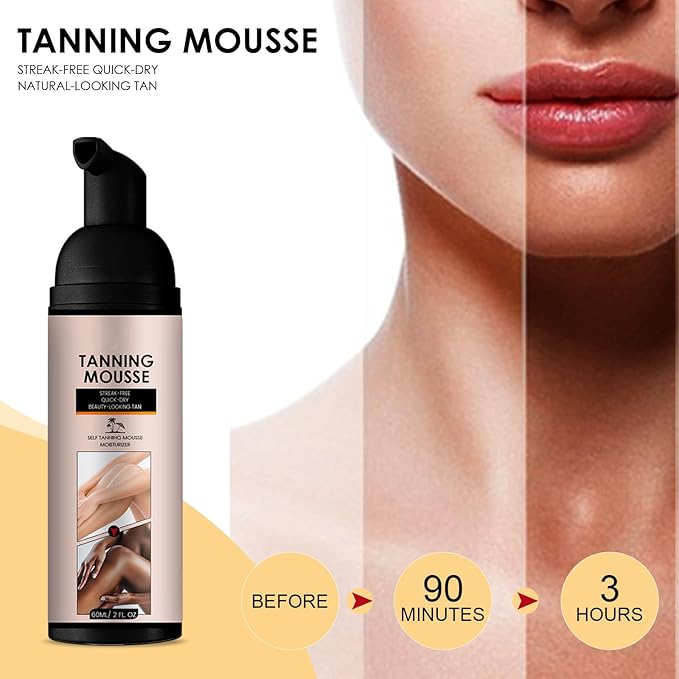 Tanning Lotion Tanning Accelerator Cream Outdoor Indoor Fast Tanning Natural skin Men&Women Tanning Mousse Tanning Cream for Sunbeds Natural Ingredients