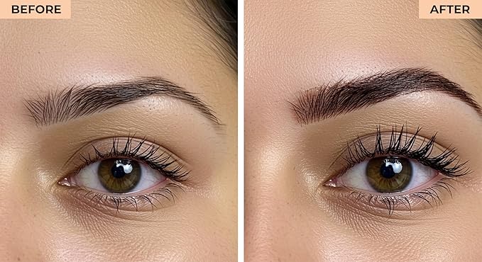 Mineral Eyebrow Powder by NuBeauti - Natural Brow Makeup Kit with Angled Contour Brush for Precision Sculpting to Color Eyebrows Precisely for Beautiful Perfect Professional Brows - (Dark Auburn)