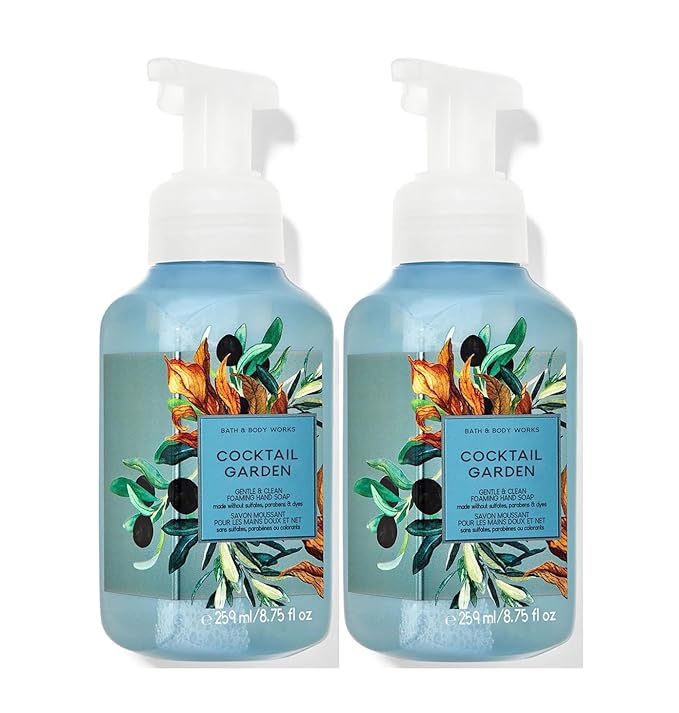 Bath and Body Works Gentle & Clean Foaming Hand Soap 8.75 Ounce 2-Pack (Cocktail Garden)