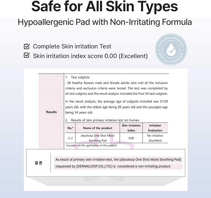 One Shot Moist Soothing Pad - 8ml, Dual-Texture Toner Pad, Ceramide & Hyaluronic Acid, Patented Soothing Agents, Portable 7-Sheet Pack