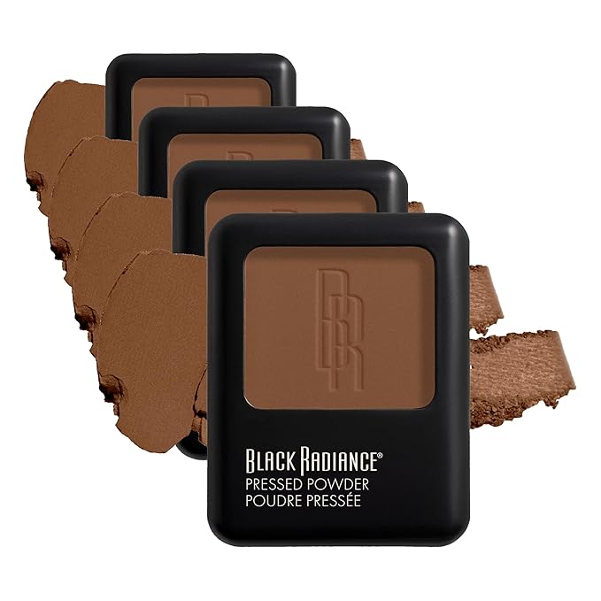 Black Radiance Pressed Powder, Creamy Beige #8604A (Pack of 4)