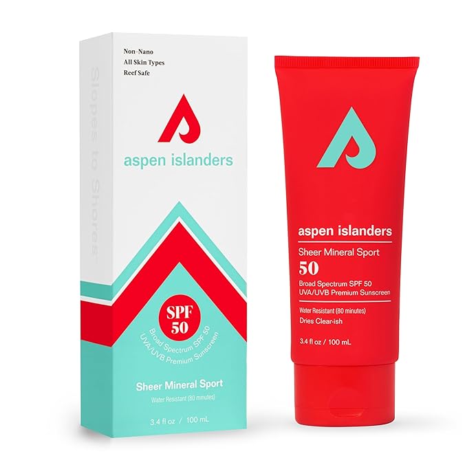 Hawaii Reef Compliant Act 104 Sheer Mineral Sport Sunscreen Lotion | High Altitude, SFP 50, No White Cast Zinc | Face & Body | Anti-Aging | Non-Toxic | Water-Resistant | 3.4 fl oz
