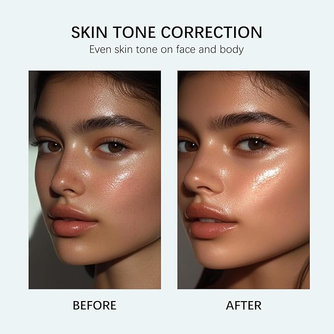 Skin Tint CC Cream Foundation with SPF 30,All-Over Complexion Perfector Shimmery Moisturizer,Concealer & Full Coverage Makeup,Waterproof & Transfer-Resistant,12H Wear for Flawless Complexion (Rich)
