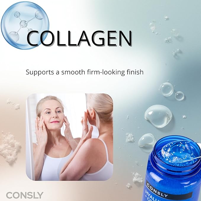 Hyaluronic Acid & Collagen All-in-One Ampoule – Hydrating Gel Serum, 3-in-1 Toner Essence Serum, Lightweight Moisturizing Facial Serum for Face & Neck, Supersize 250 ml / 8.45 fl oz