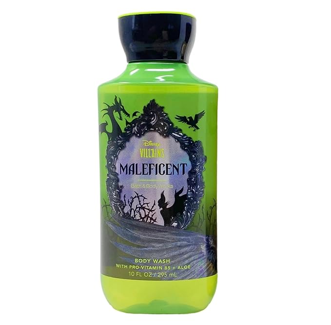 Bath & Body Works Disney Villains Collection Maleficent Trio Set - Body Cream Fragrance Mist and Body Wash - with a Natural Oats Bar Soap - Full Size