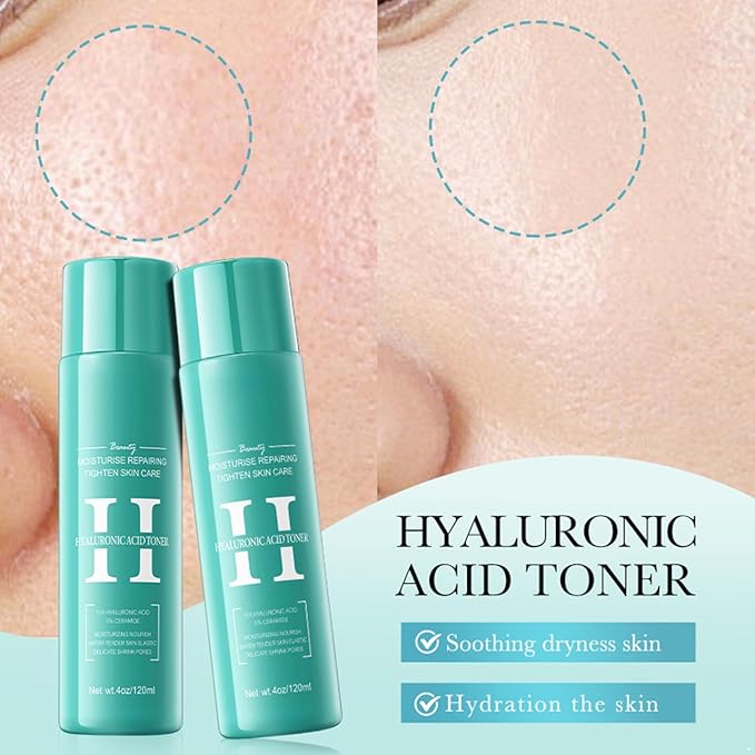 Hansber Soothing Rose Facial Water for Women | Gentle Daily Toner with Hydrating Benefits Hyaluronic Acid One Size