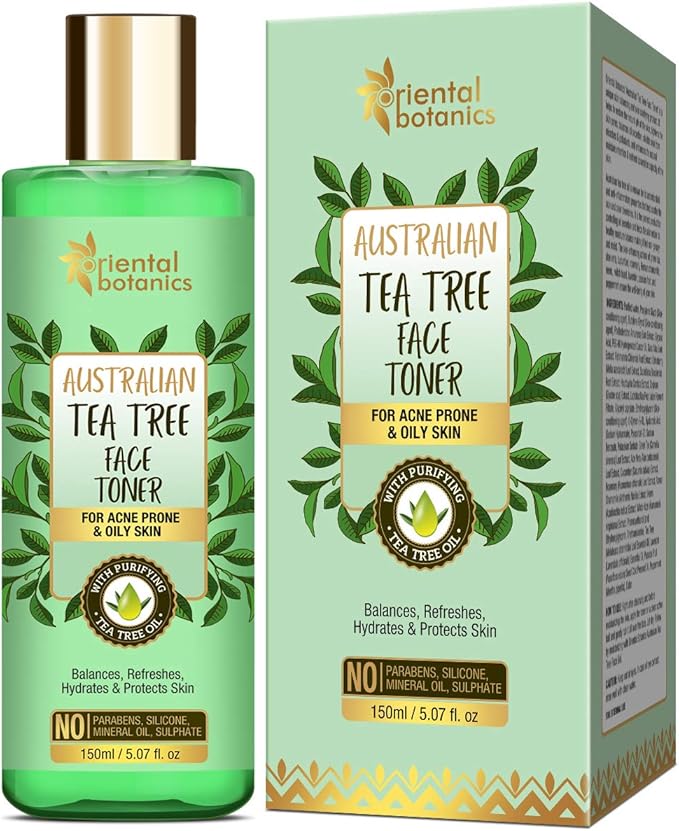 Oriental Botanics Australian Tea Tree Face Toner 150ml | No SLS, Alcohol and Paraben