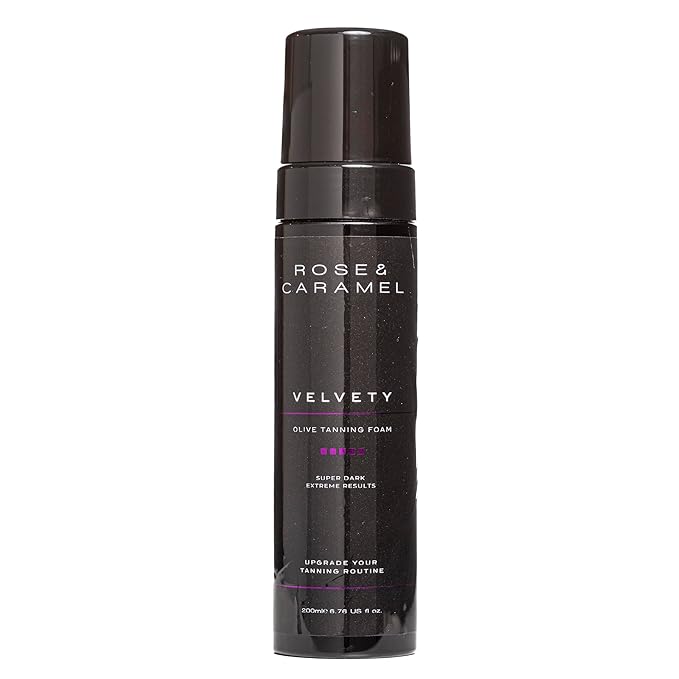 Rose & Caramel Velvety Super Dark Olive Self Tanning Mousse 200ml