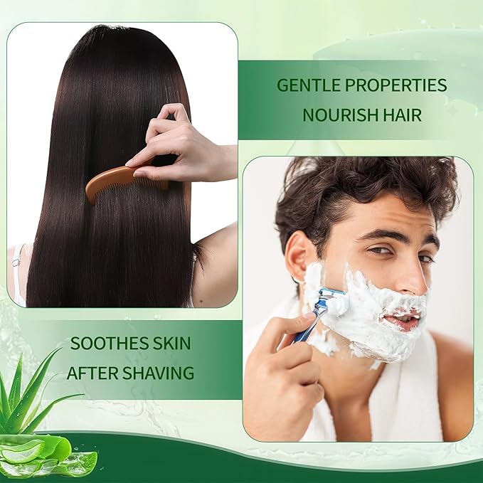 Aloe Vera Gel 500 ml – 100% Natural Pure Aloe Vera for Face Body Hair, Soothing and Nourishing Moisturising Aloe Cream for Dry Skin, Sunburn, Acne, After Sun Lotion