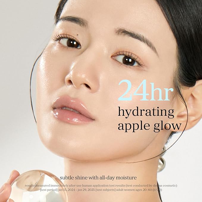 NOONI Korean Lip Oil - Appleclear | Long-Lasting, Moisturizing, Plumping, Revitalizing for Dry Lips, Waterproof, No Peel Off, Hydrating Lip Stain, Nourishing Crystal Clear Stocking Stuffers 0.12 FL Oz
