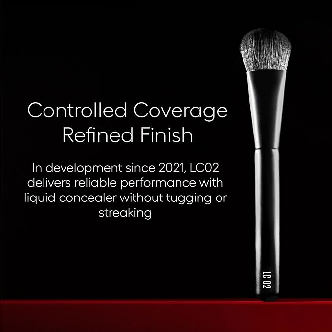 rephr LC 02 Complexion Brush, Synthetic Bristles, Liquid/Cream Blush, Contour & Bronzer Application
