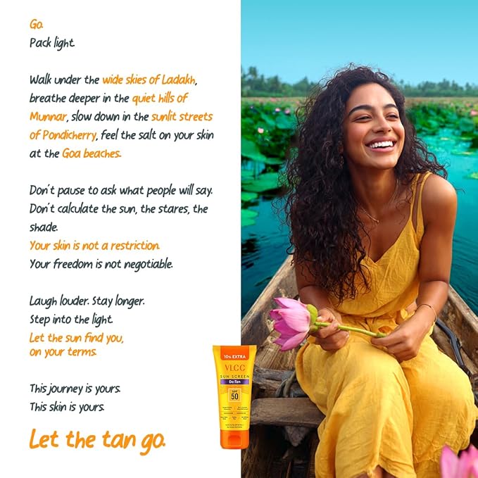 VLCC De Tan SPF 50 PA+++ Sun Screen Gel Creme(100gm)