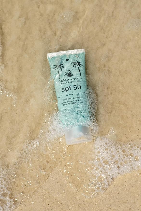SPF 50 tinted mineral sunscreen face moisturizer